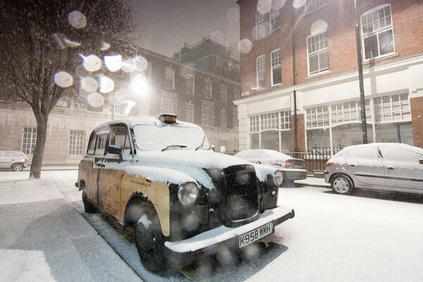 Voiture anglaise Londres brouette