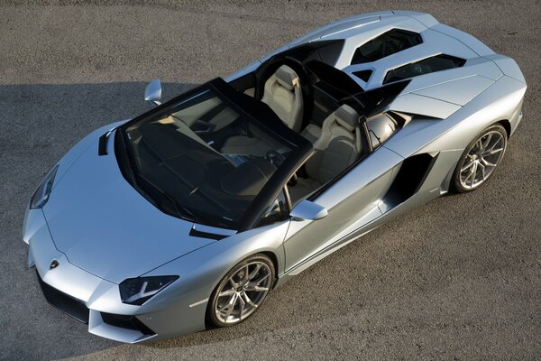 Lamborghini Roadster vista dall alto