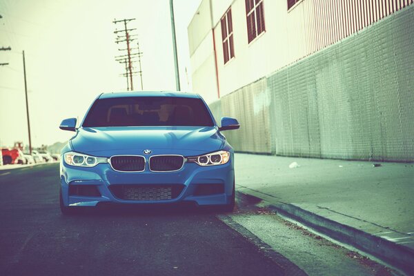 Blue BMW troika tuning