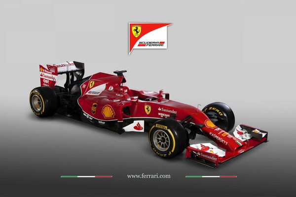 Voiture de course Ferrari rouge