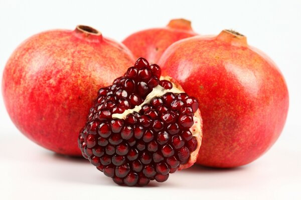 Juicy pomegranate berries of vitomina