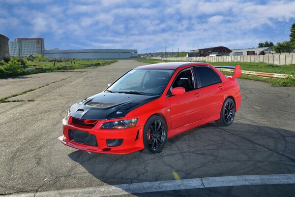 Rapide moderne mitsubishi lancer evolution