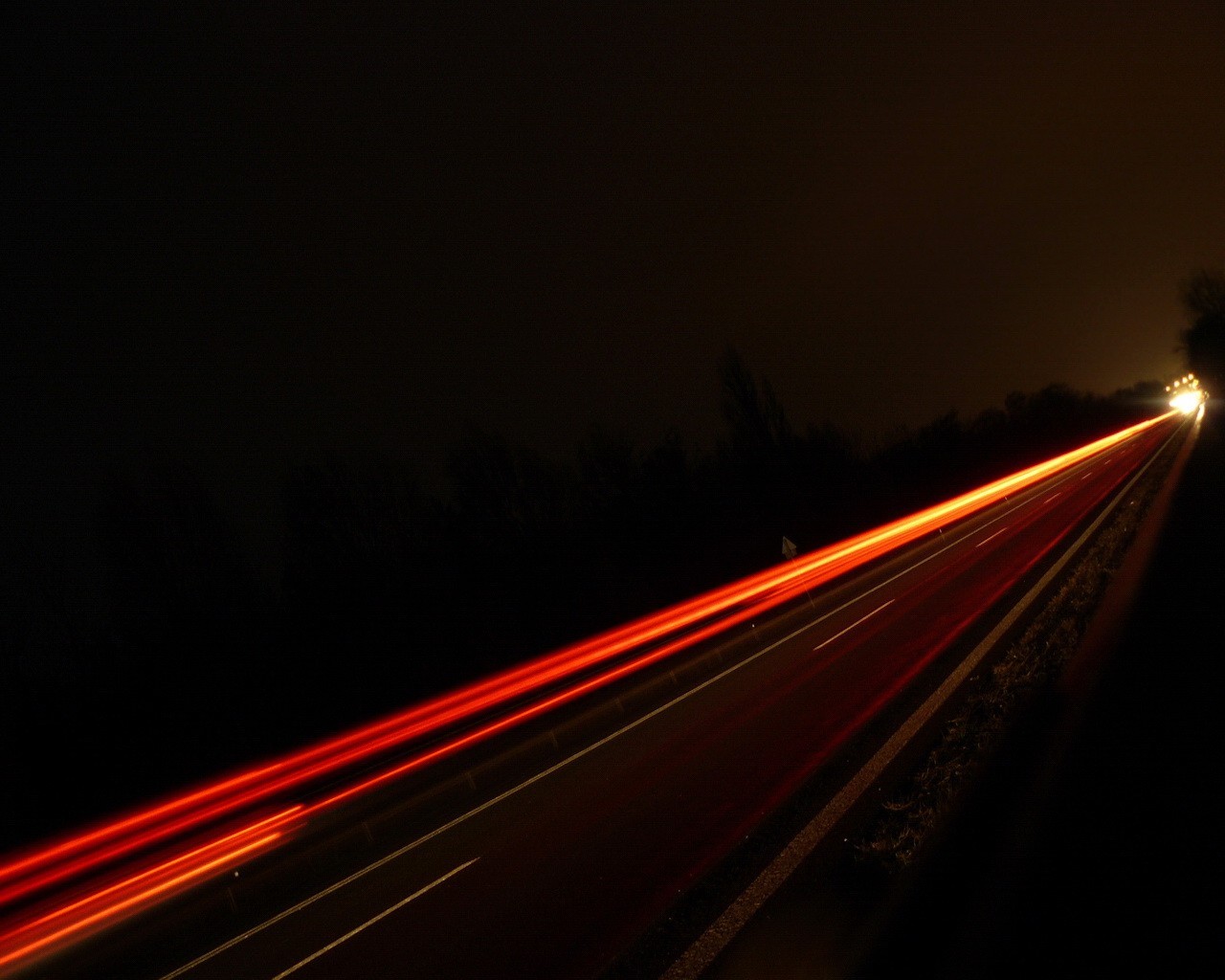 straße nacht licht spur