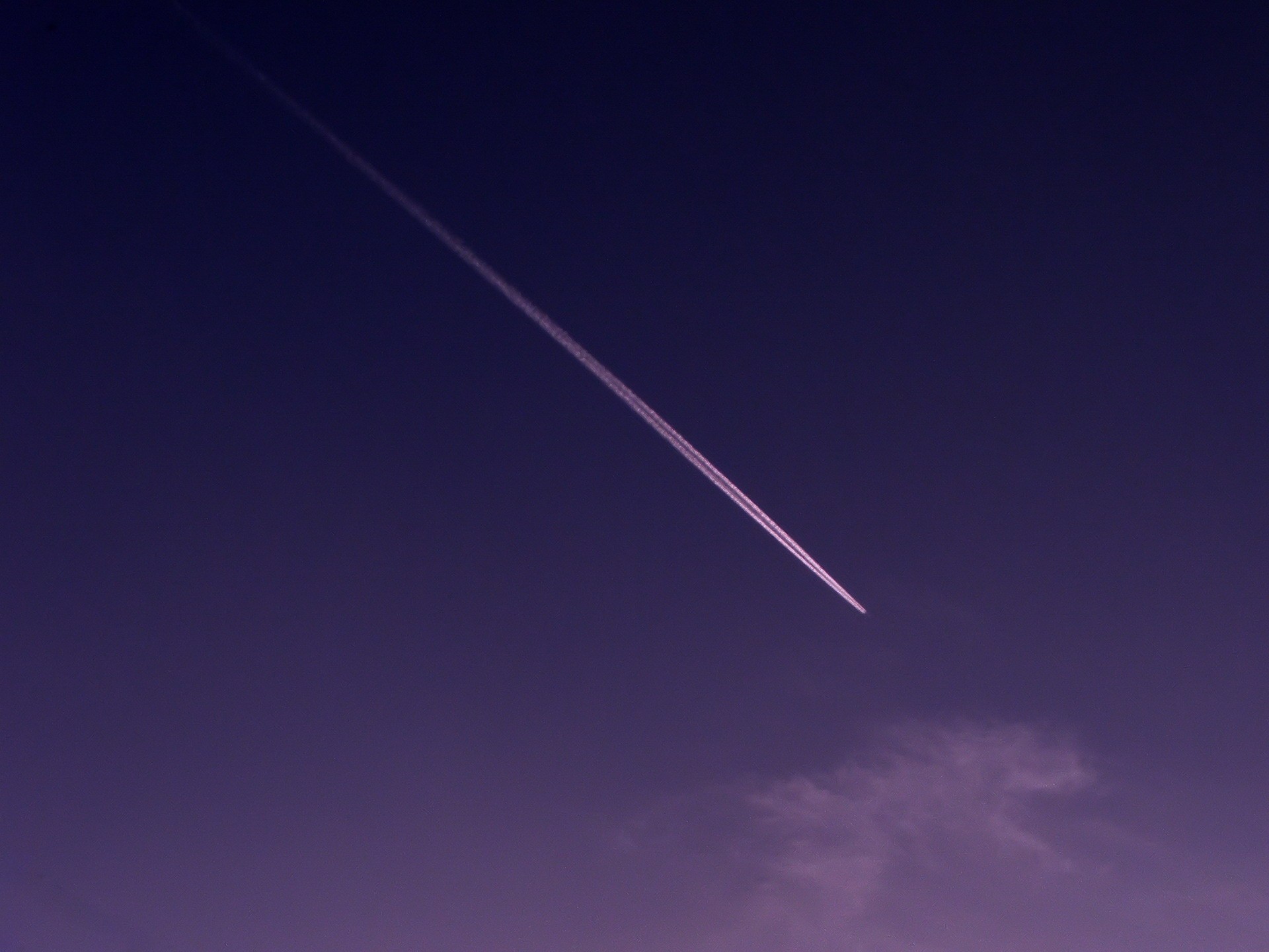 sentiero aereo cielo lilla