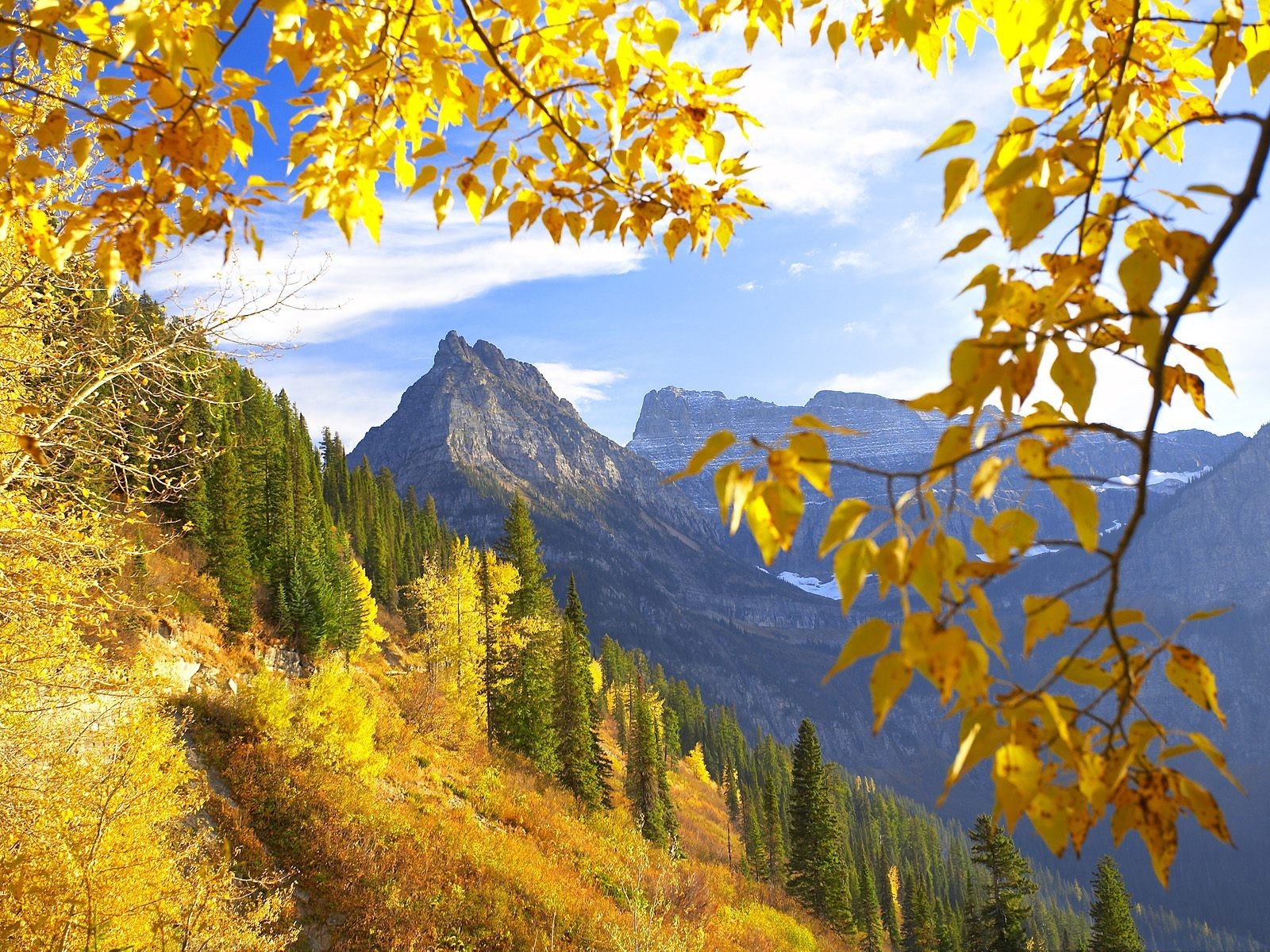 montana glacier park autunno