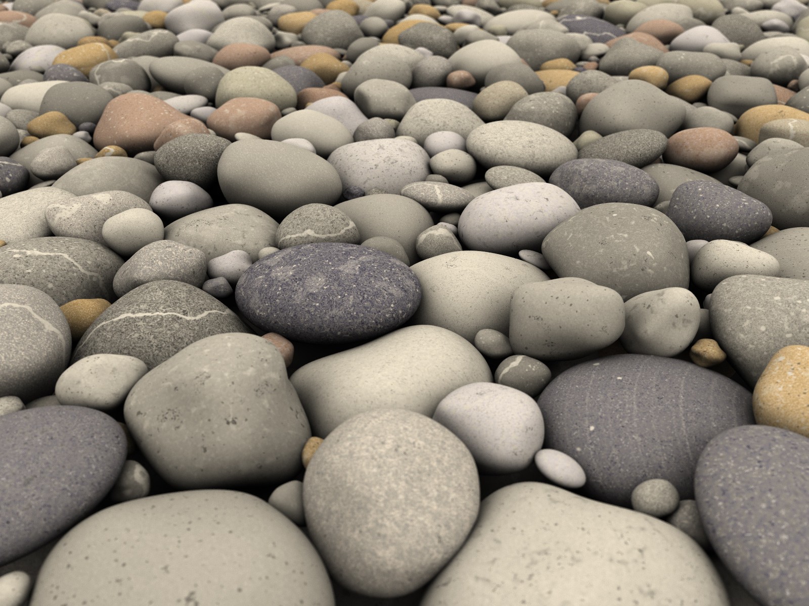 beach pebbles stones waves nature