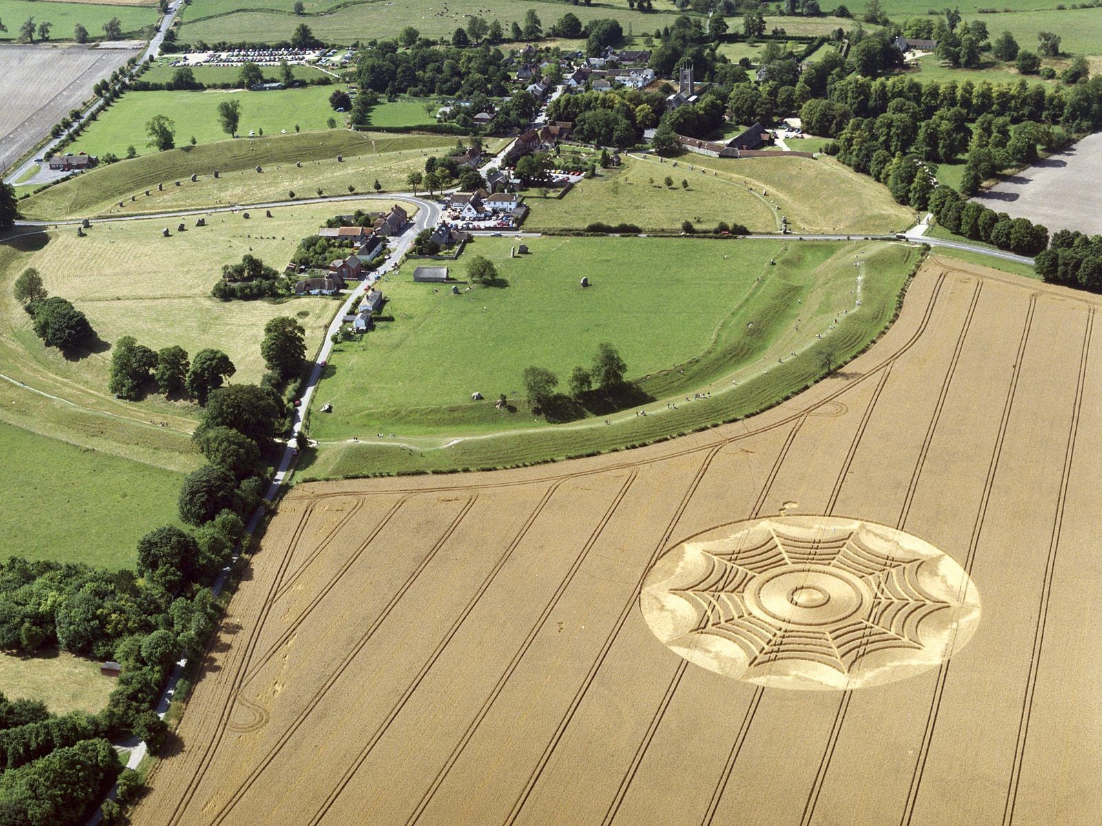 ufo feld kreise auf feldern natur