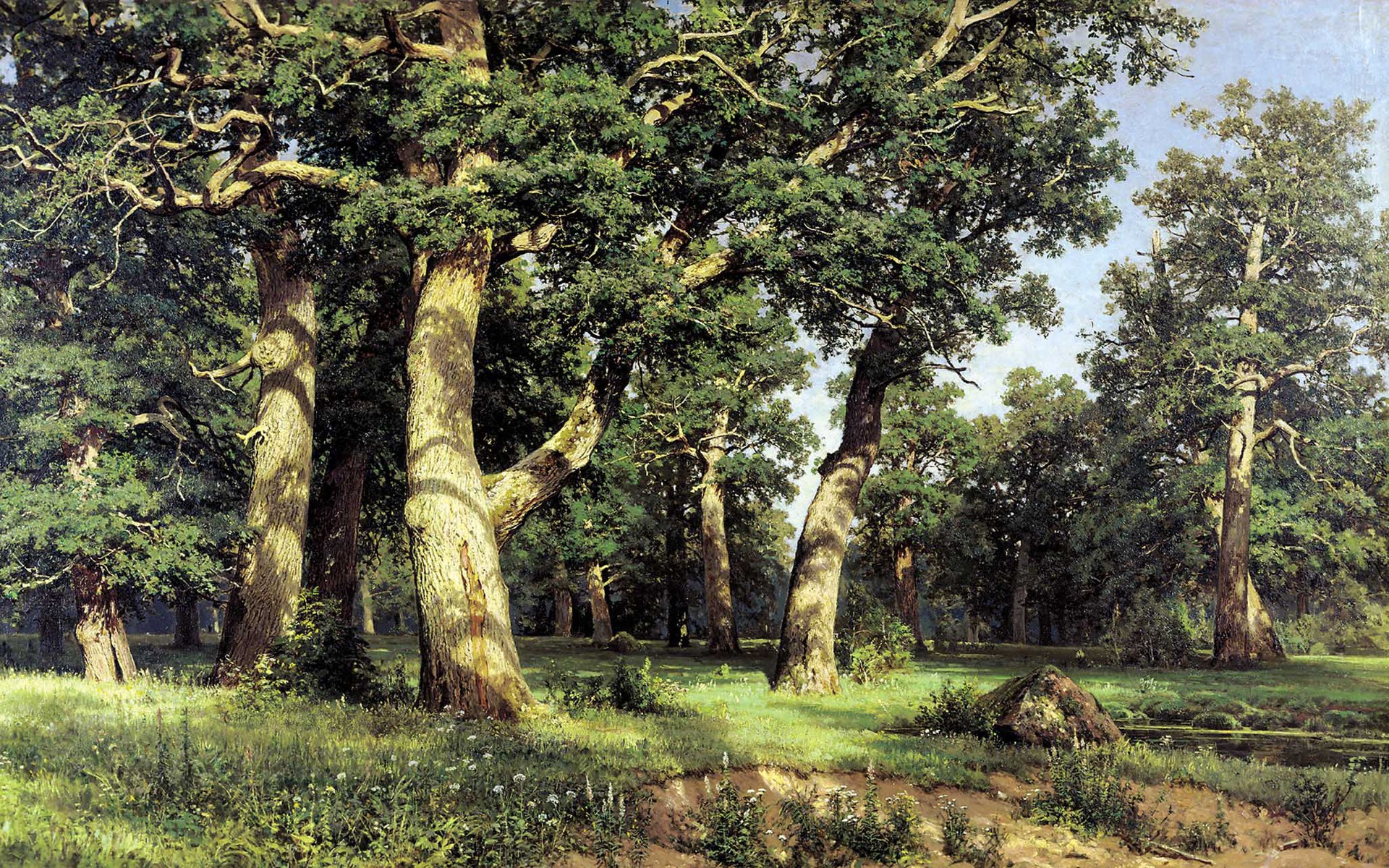 peinture reproduction shishkin huile sur toile