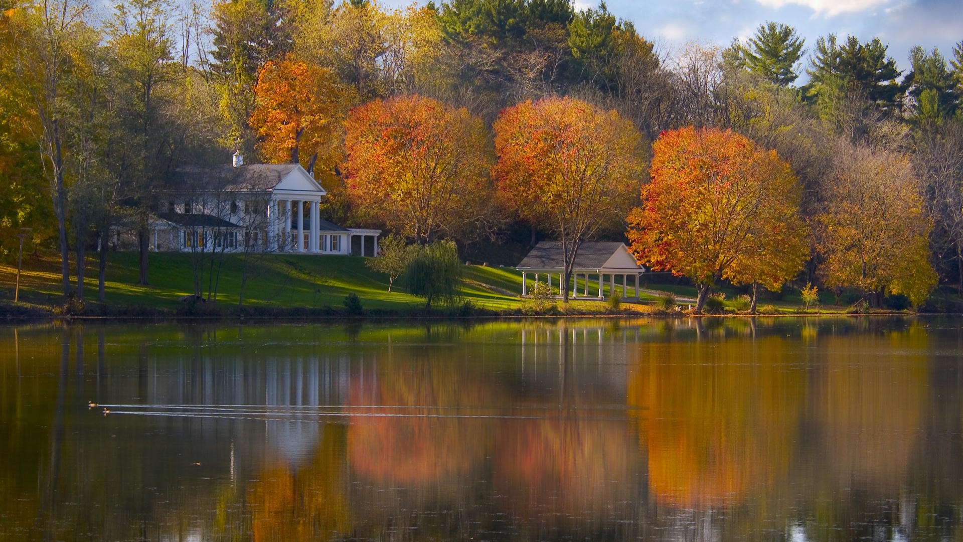 ohio otoño lago