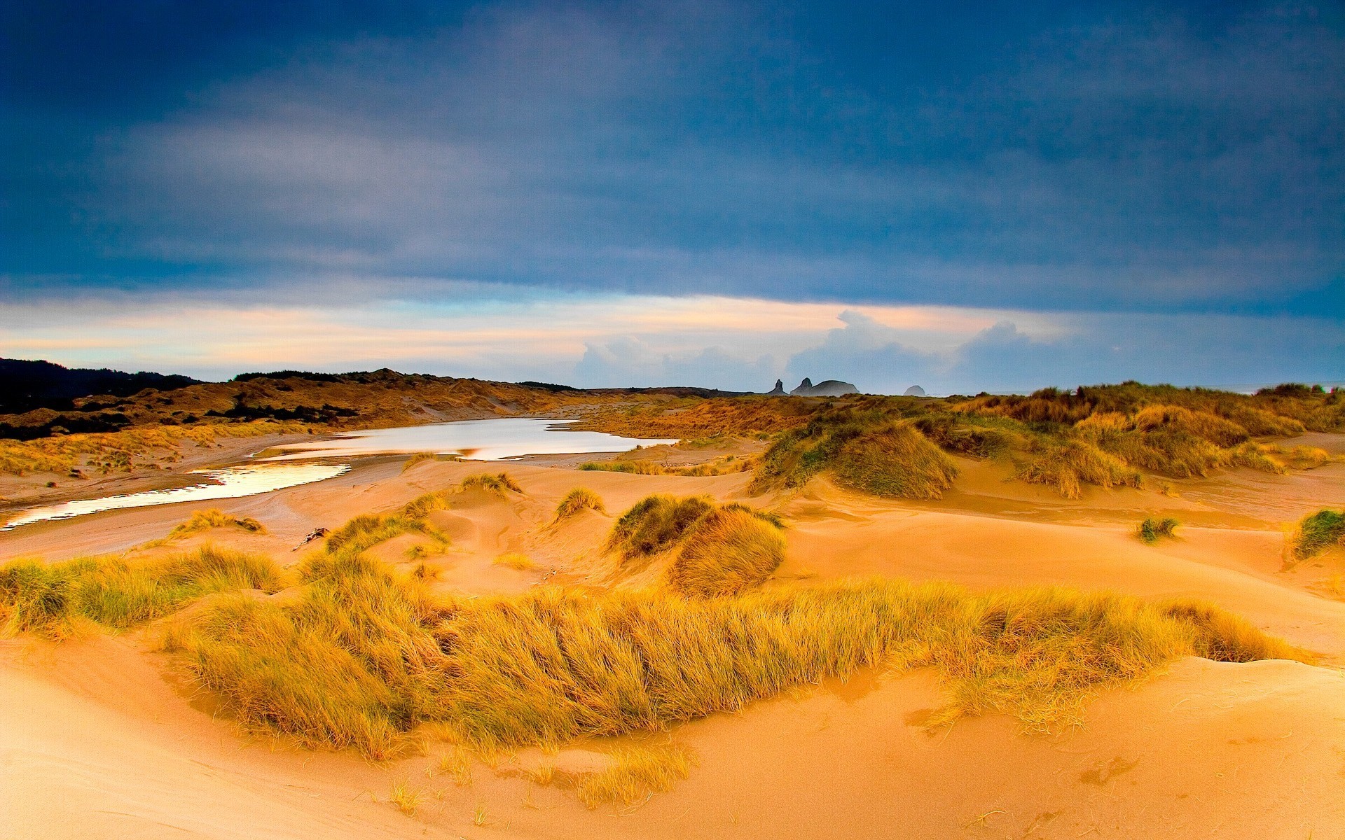 desierto charco arena