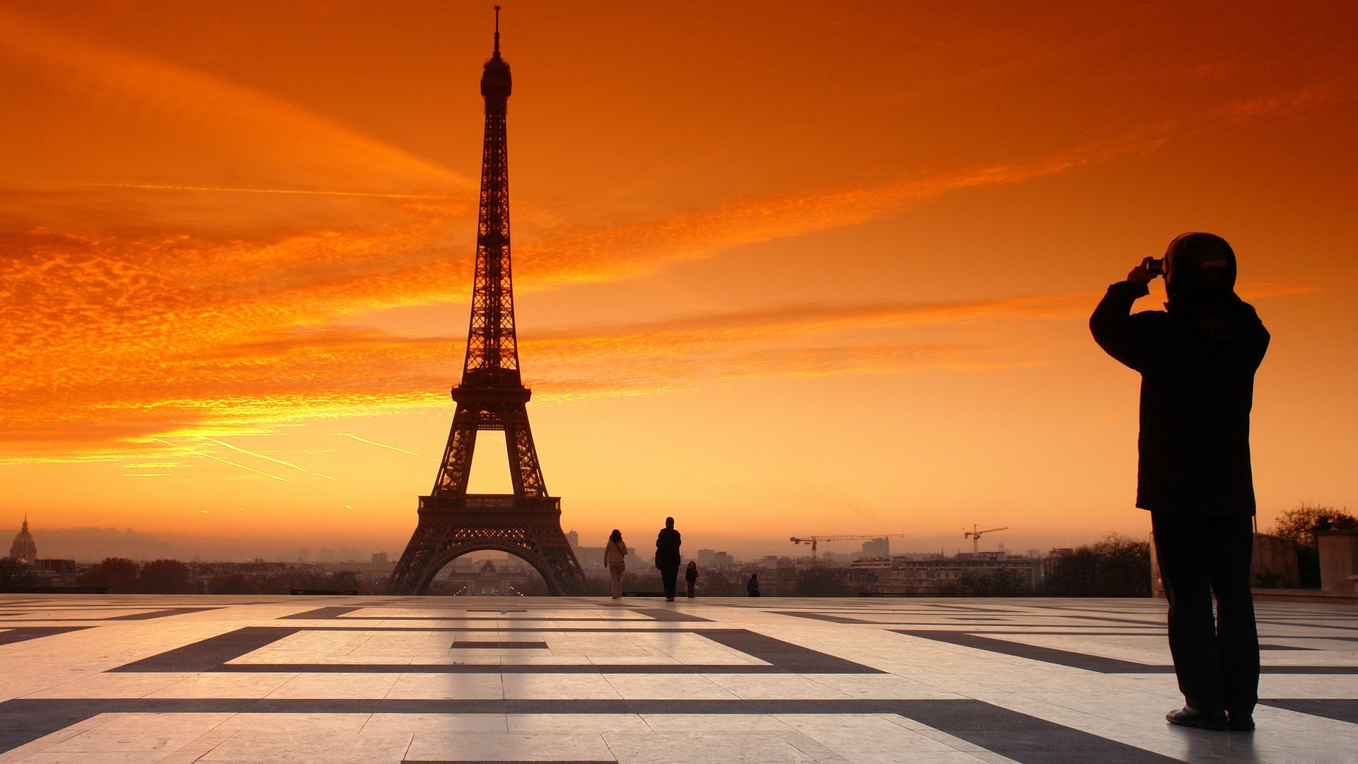 parís francia nubes tarde francia paris puesta de sol cielo