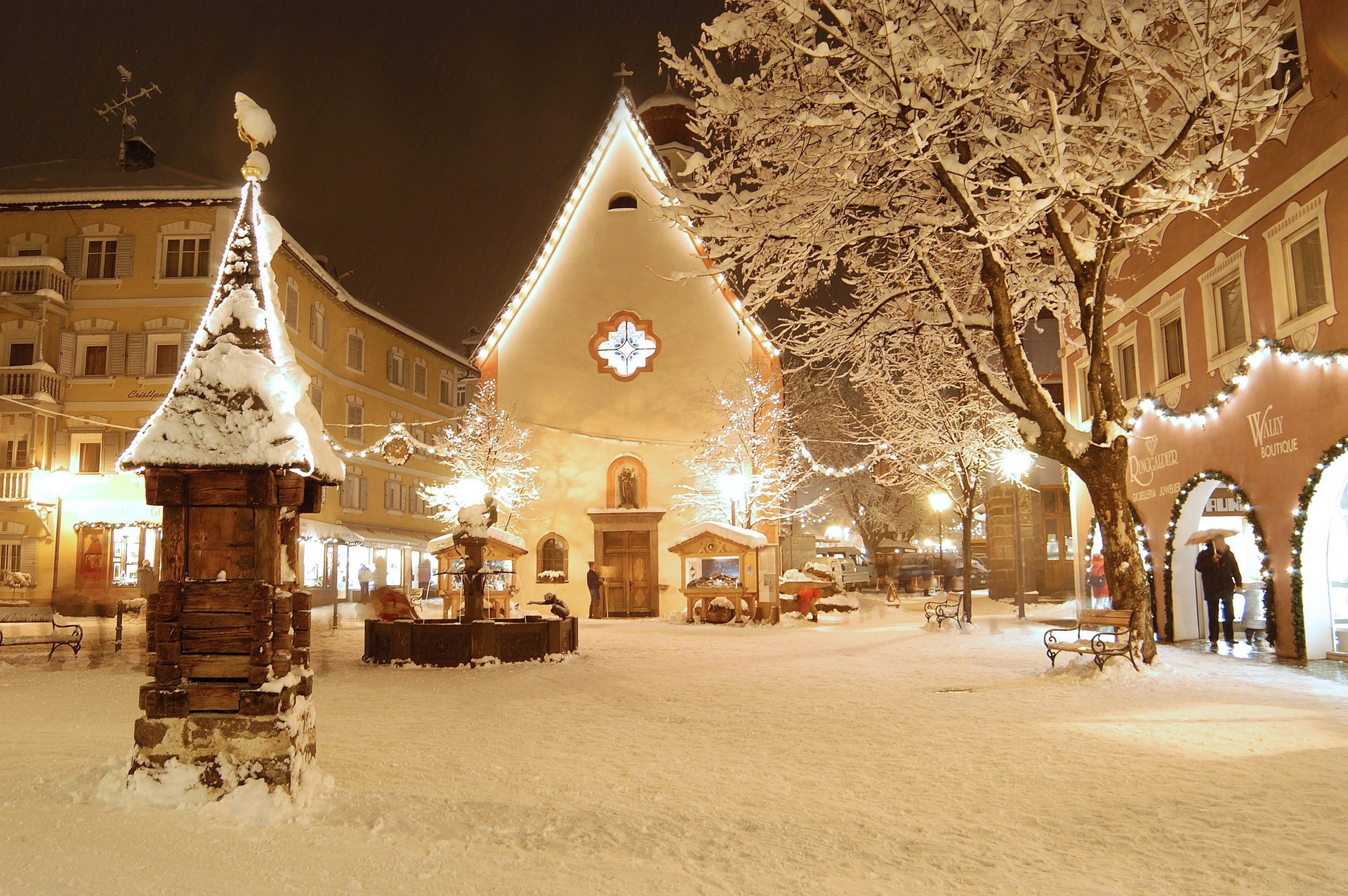 valgardena hotel hotel zima dom ośrodek italia włochy śnieg