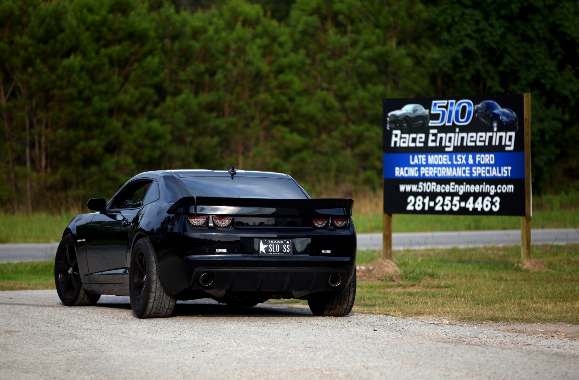 chevrolet camaro ss czarny chevrolet camaro tył tuning billboard