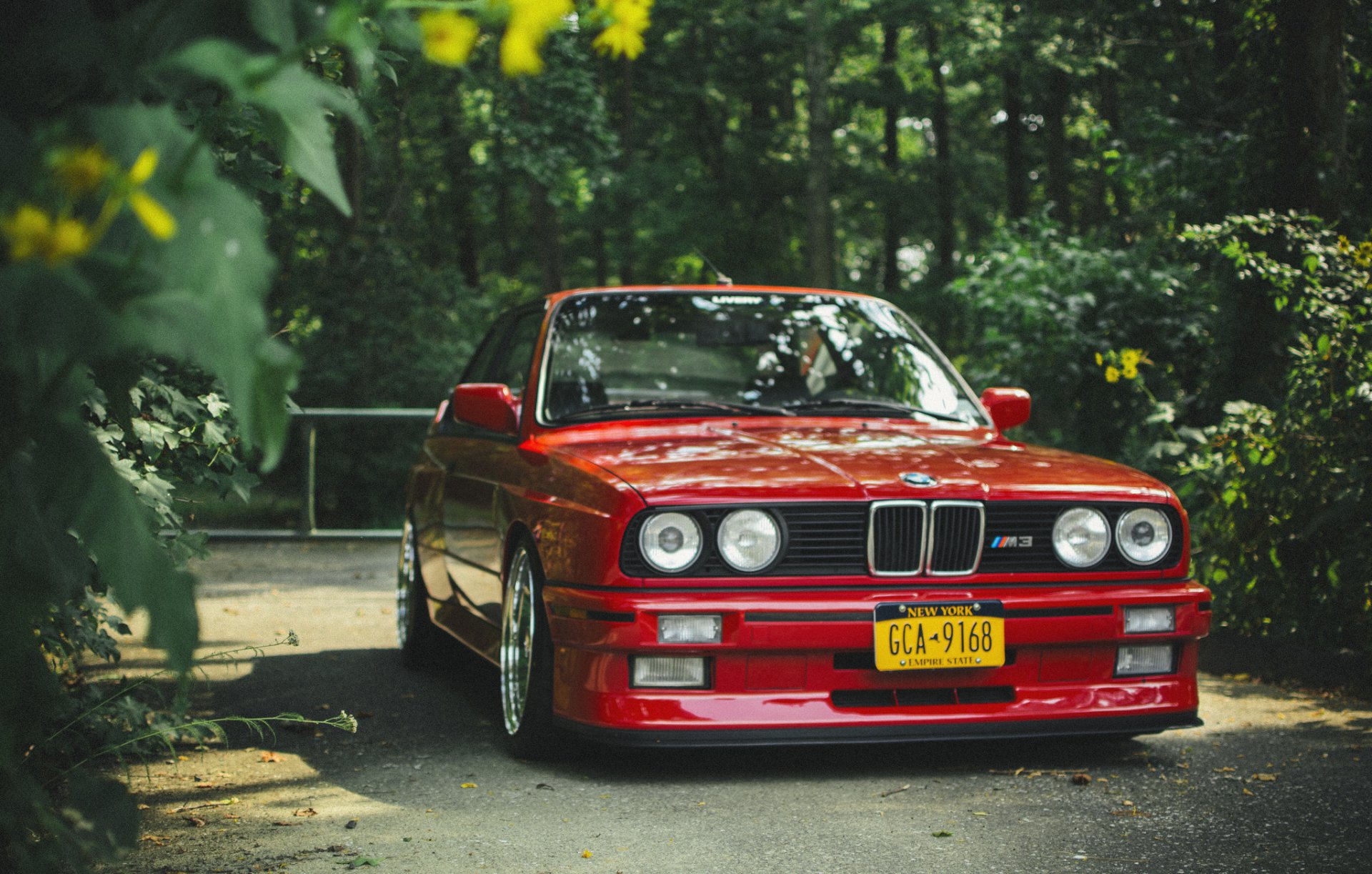 bmw e30 m3 rosso tuning bmw rosso anteriore