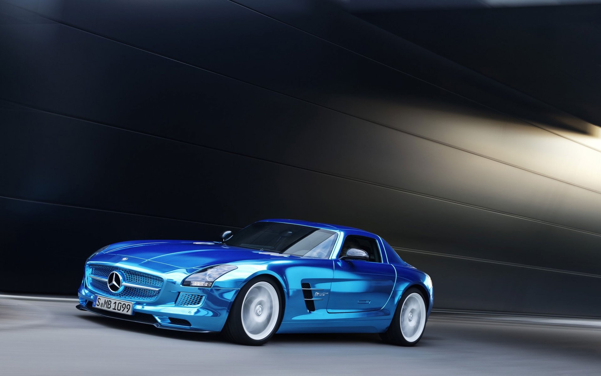 mercedes-benz sls amg coupé coupé mercedes azul cromo