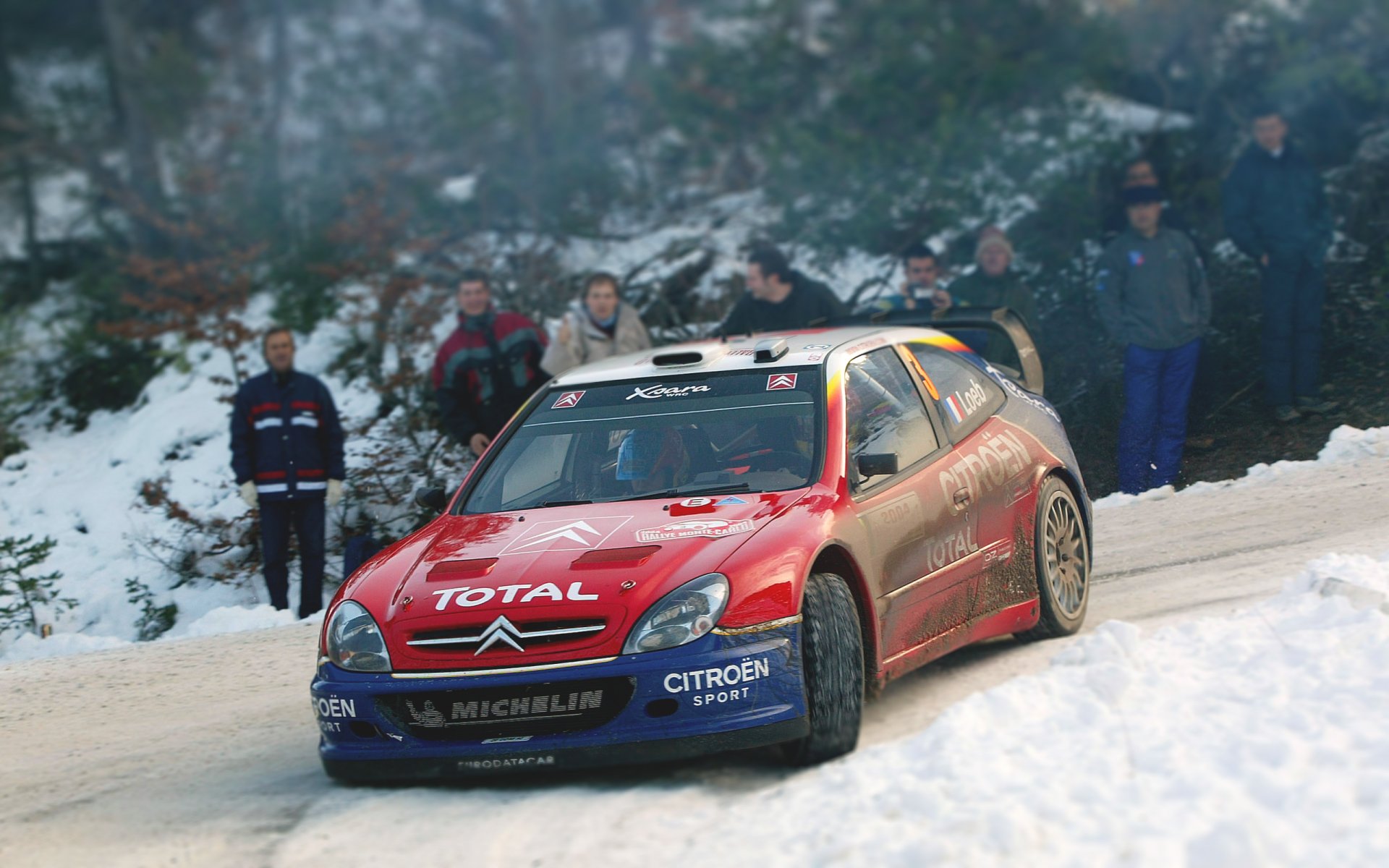 citroen xsara wrc rallye rallye auto auto sport rennen rot winter drehen schnee