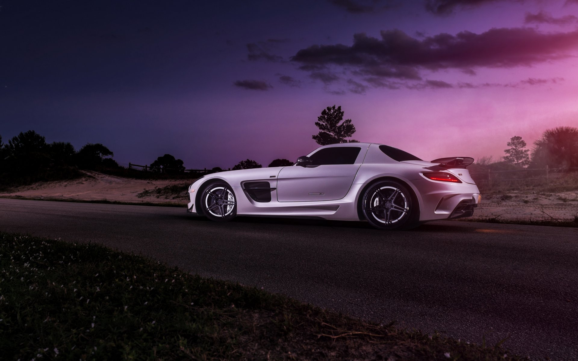 mercedes sls black series renntech tuning car mercedes avtooboi william stern hq wallpaper