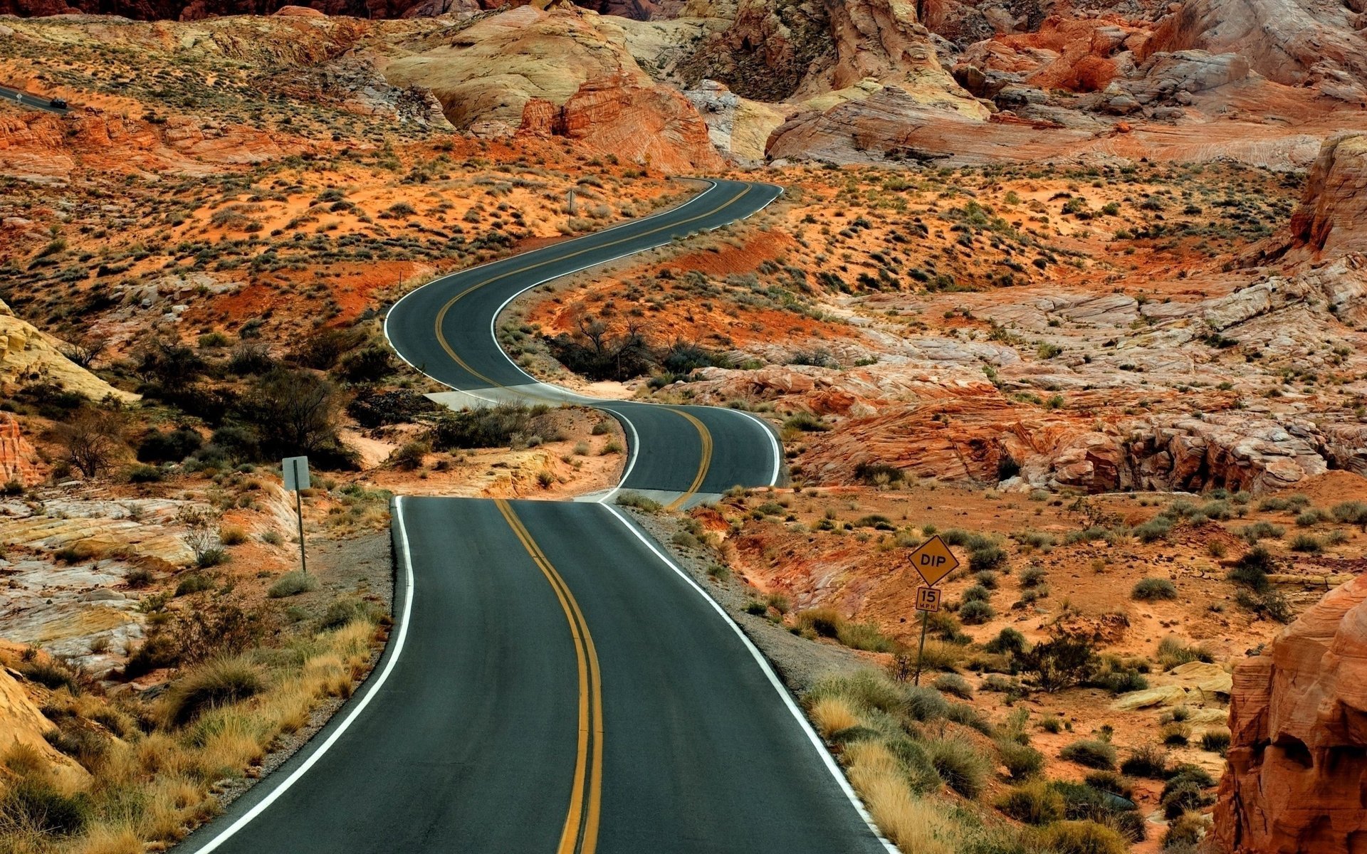 road mountains serpentine