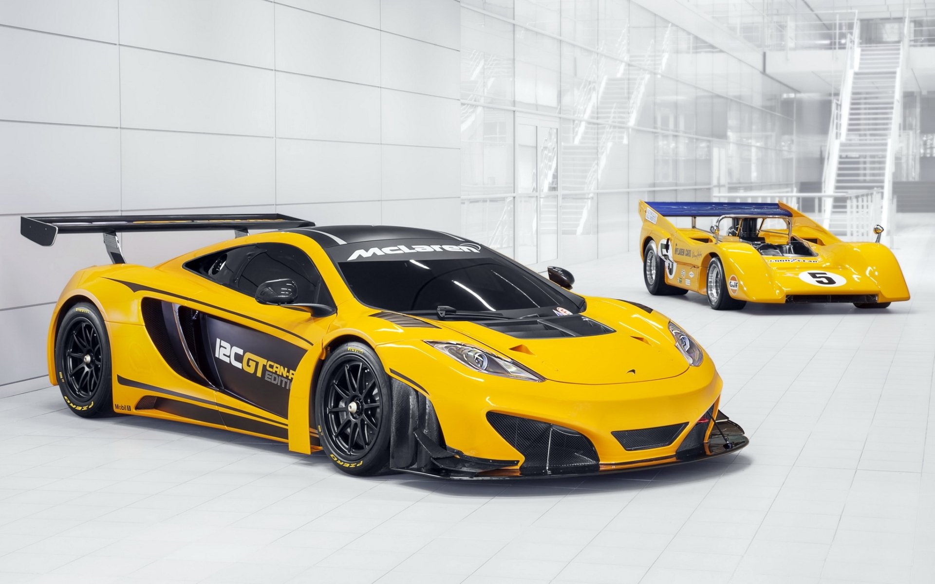 mclaren m8d 12c gt can-am edition mclaren coches de carreras frente fondo