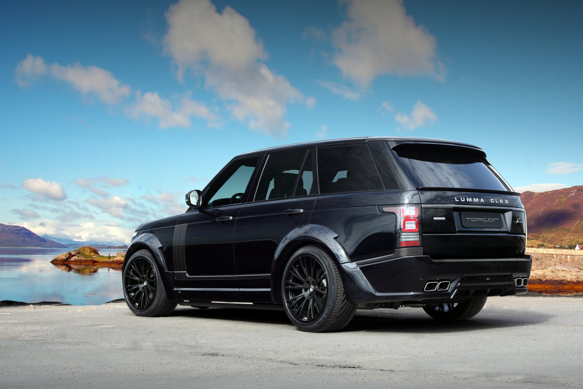 lumma design land rover range rover nero messa a punto cielo indietro