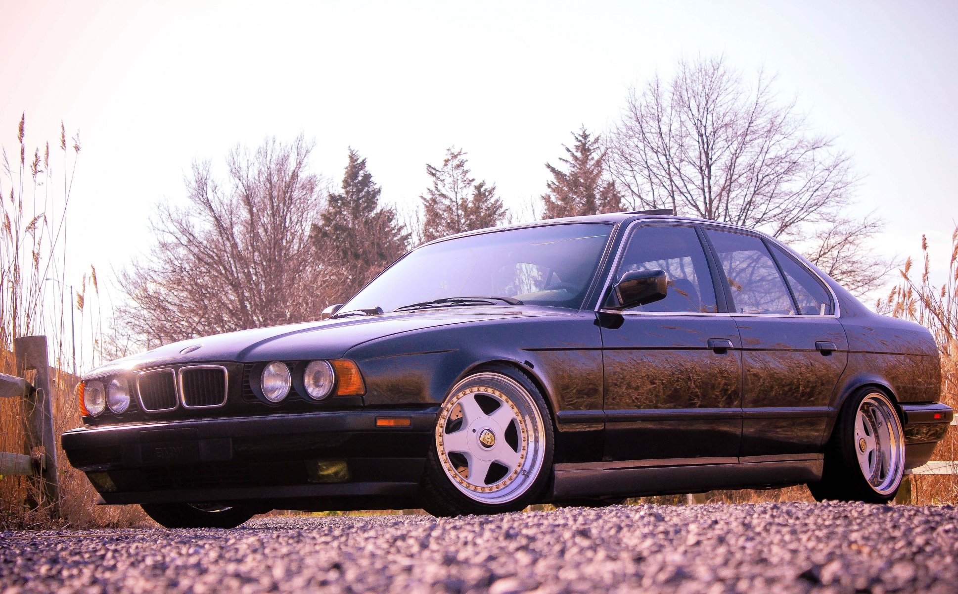 bmw e34 tuning noir bmw série 5 noir