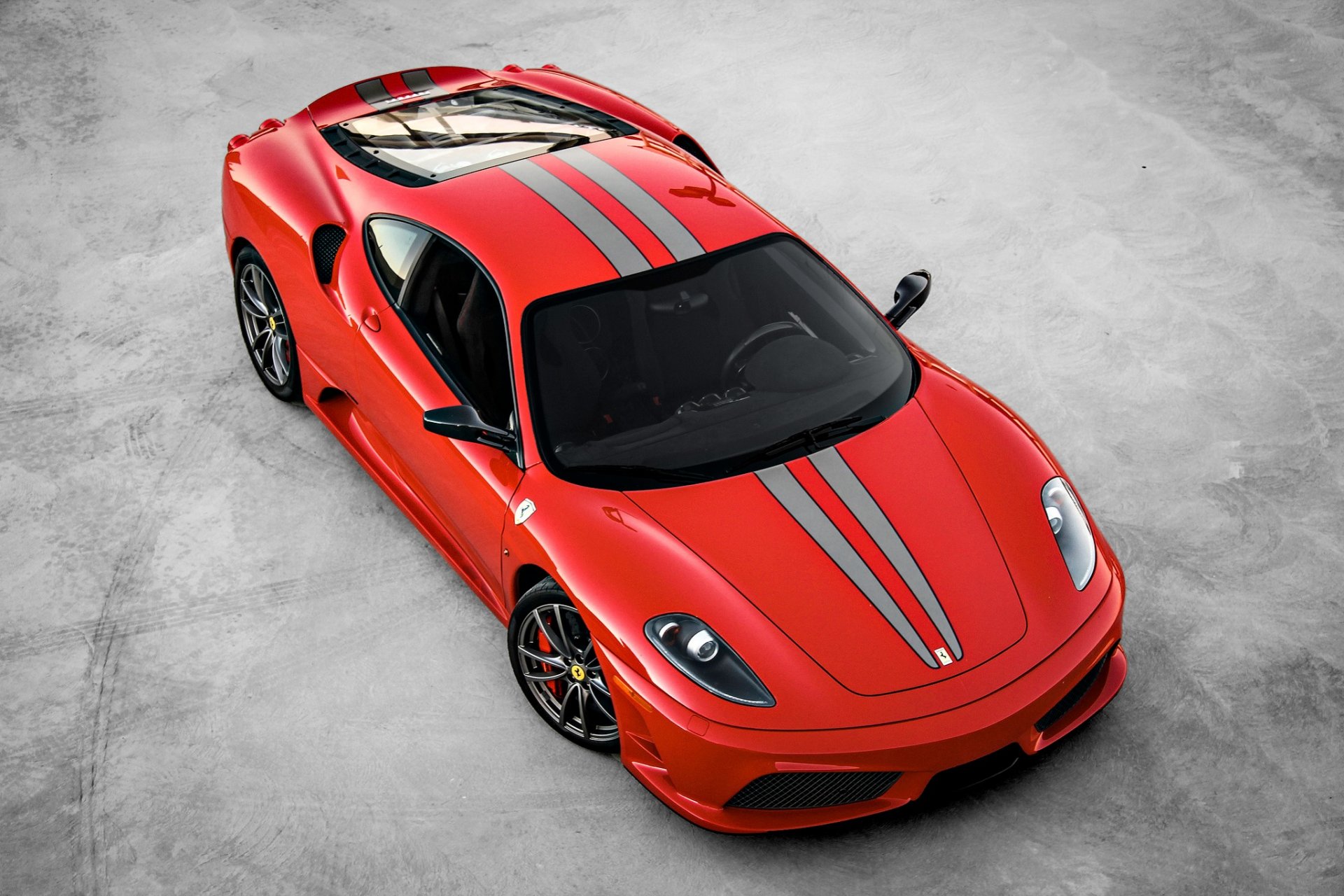 ferrari f430 scuderia красные передние феррари красная