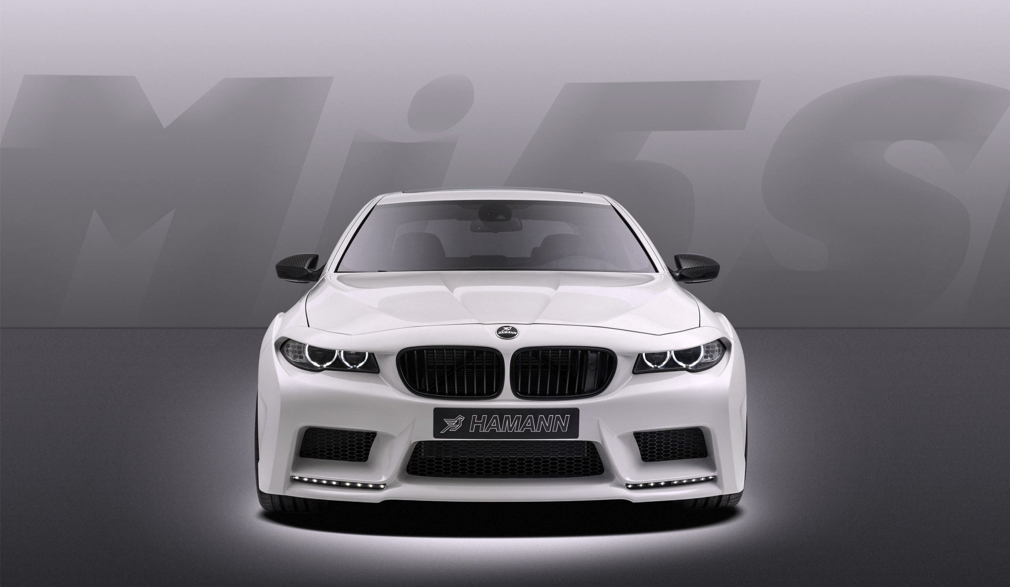 bmw m5 misión hamann auto coche blanco bmw boomer sedán cuerpo tuning frente capó faros parrilla