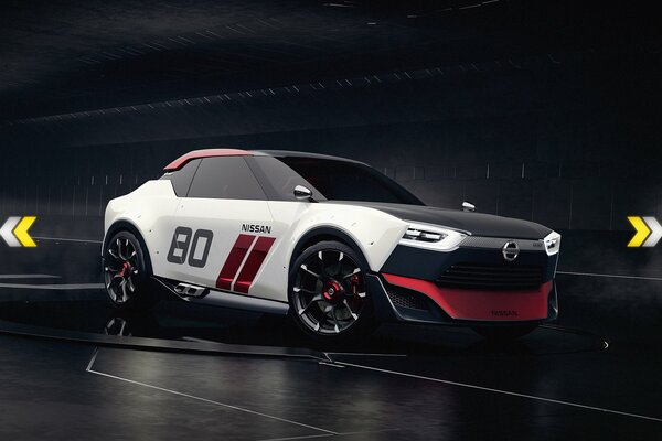 Nissan idx nismo weiß-rot-schwarzes Konzept