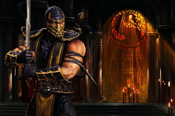 Scorpion Mortal Kombat art figure