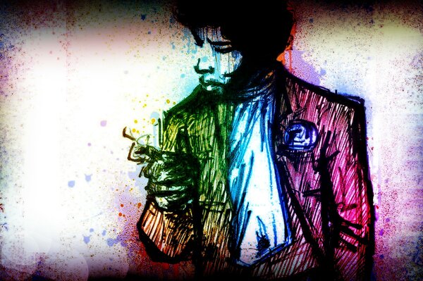 Hendrix s color line drawing