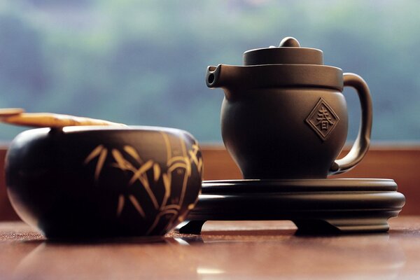 Tea ceremony appliances in Japan