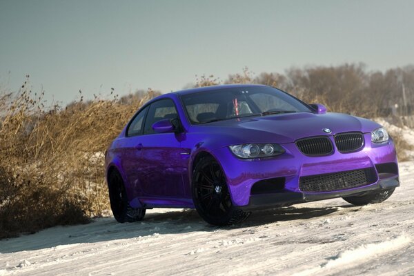 Cool tuned bmw purple