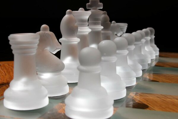 Stylish and matte color of chess pieces