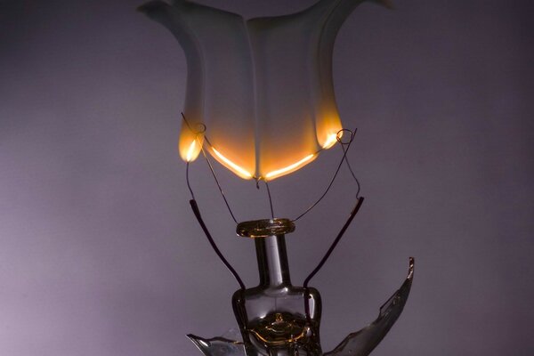 The light bulb is a new invention of man