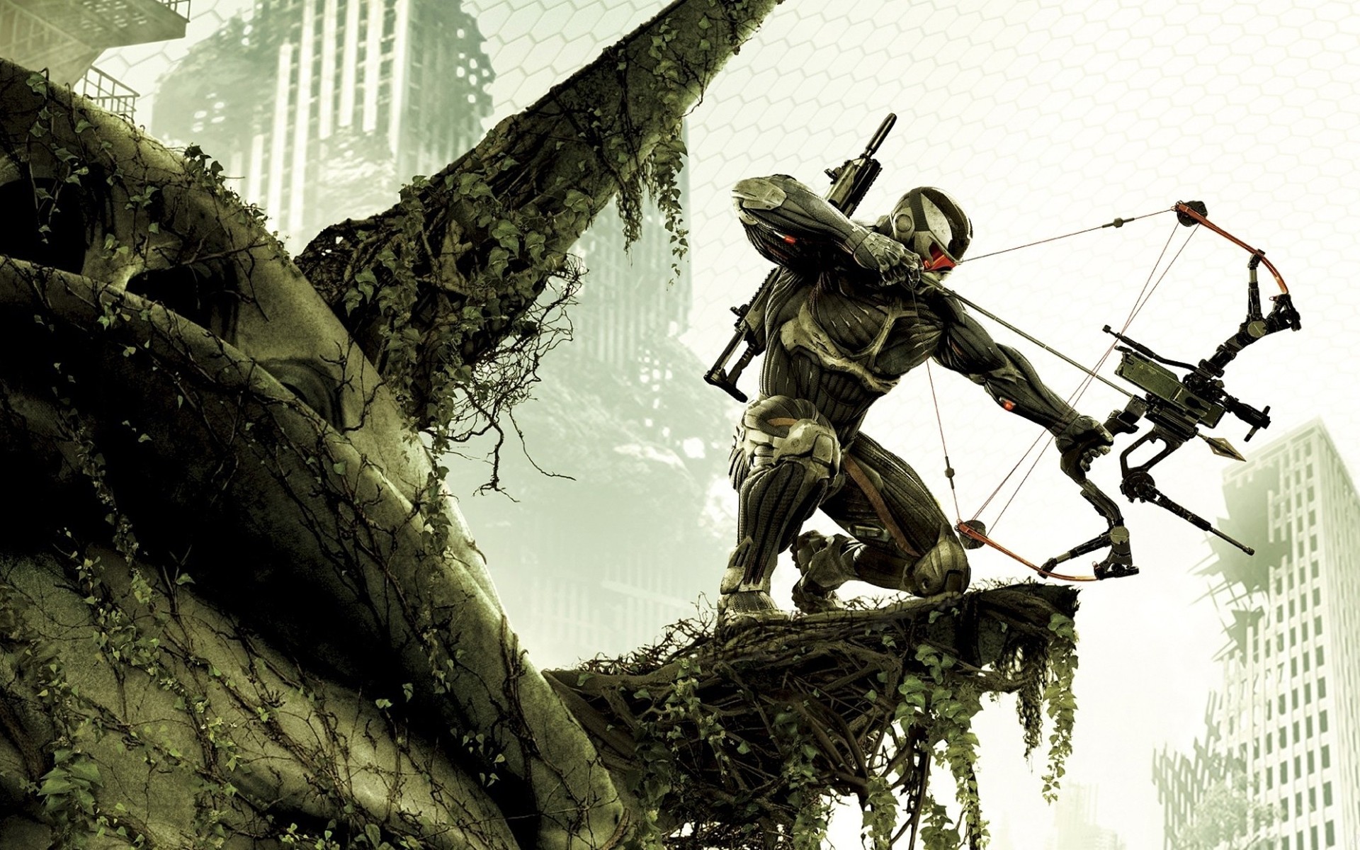 оружие шутер лук crysis нанокостюм crytek воины