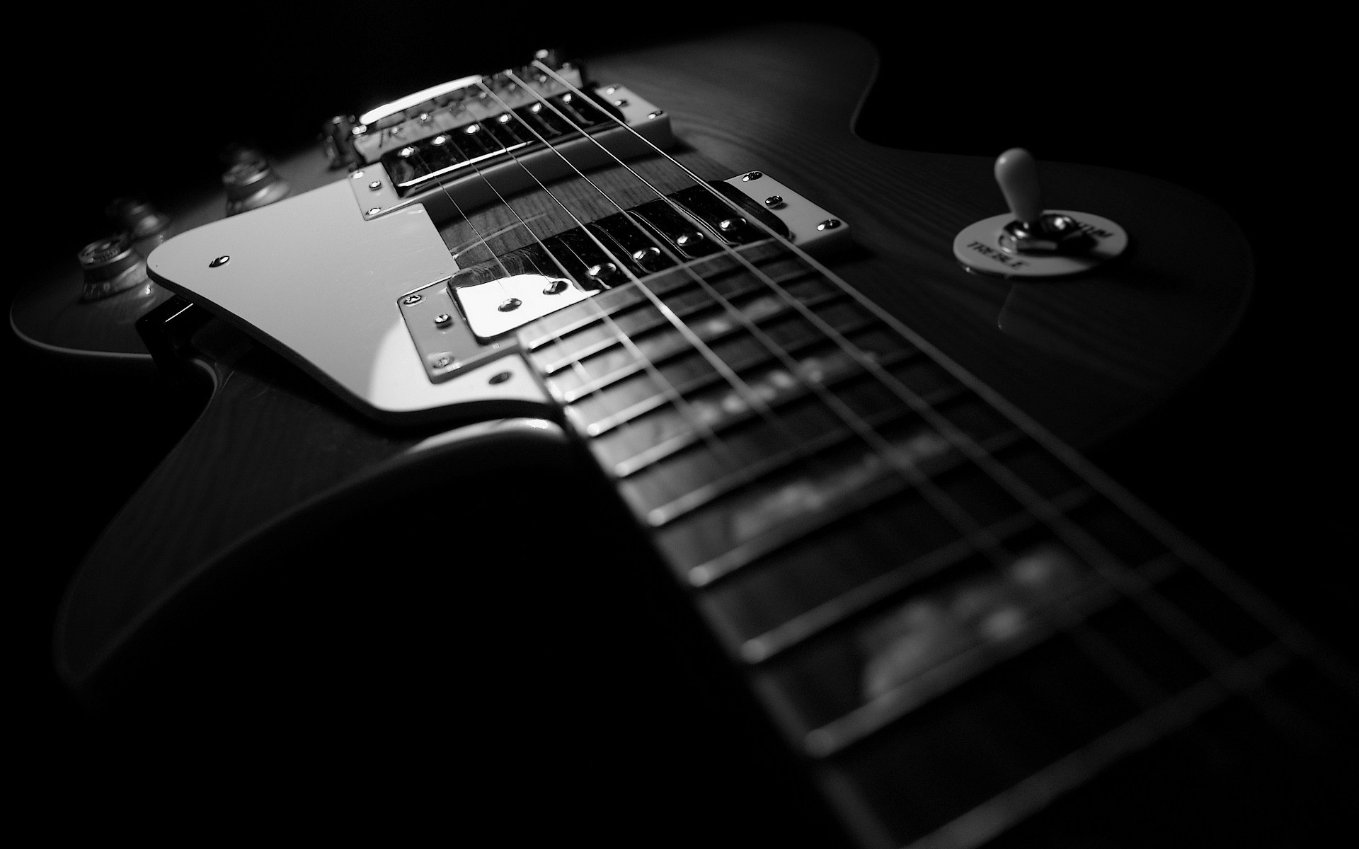 blanco y negro guitarra