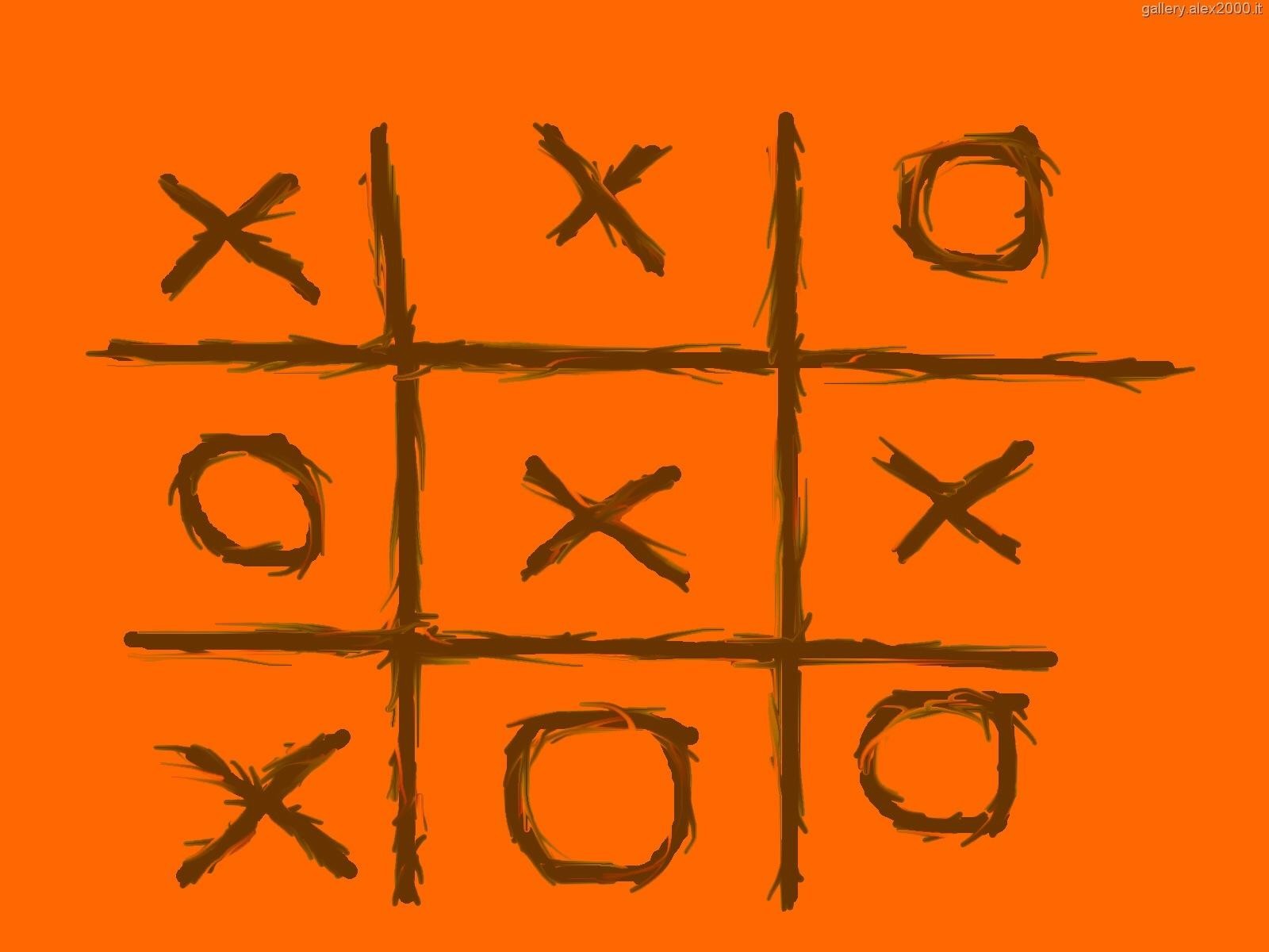 tic tac toe arancione