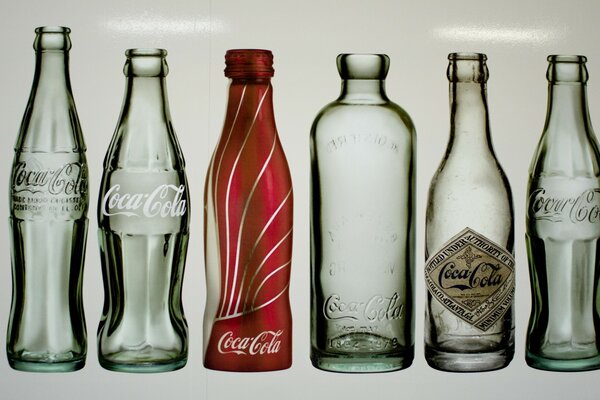 Coca Cola bottles are in sequential order