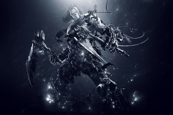 Cavaliere dell Apocalisse con le armi. darksiders