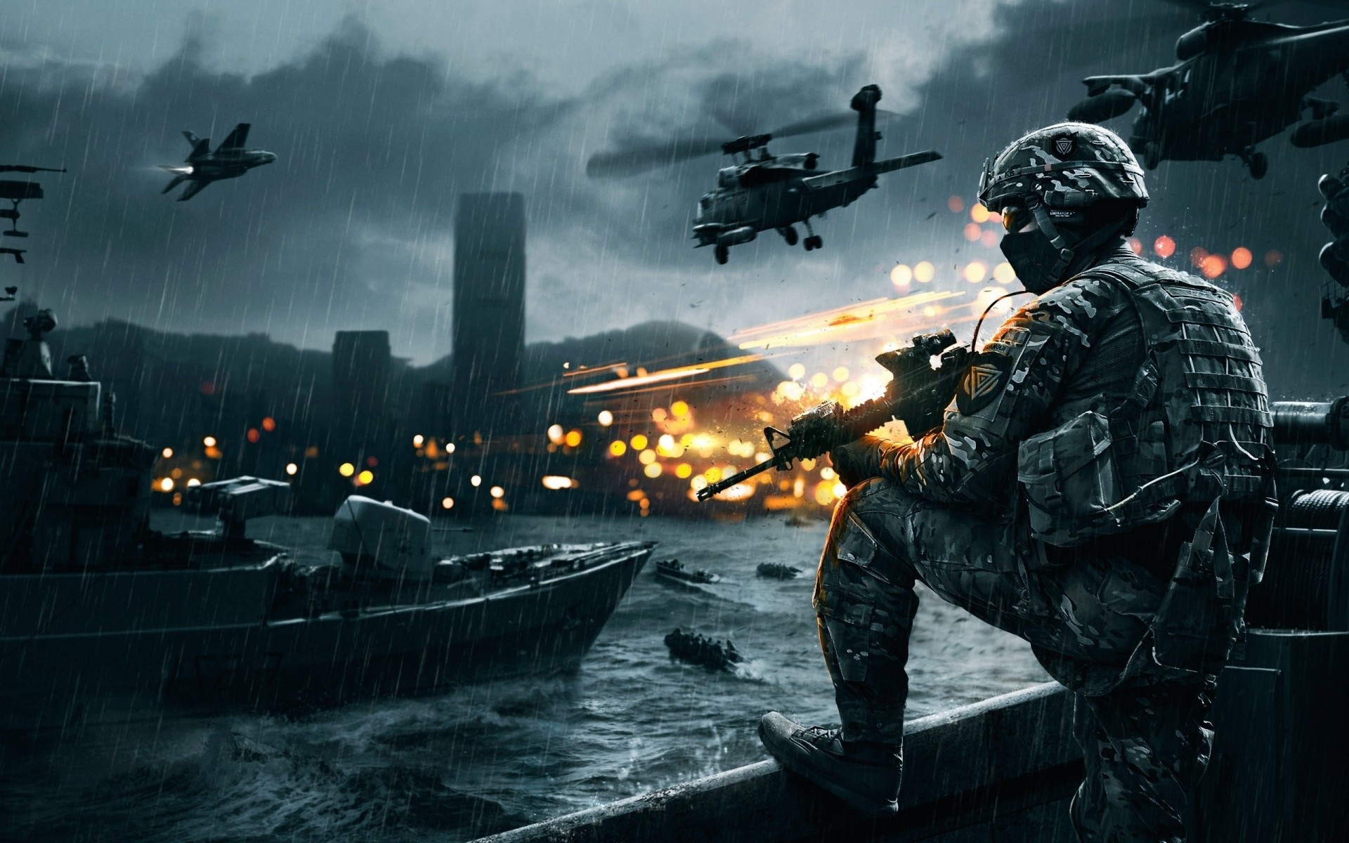 soldado battlefield 4 helicópteros soldados