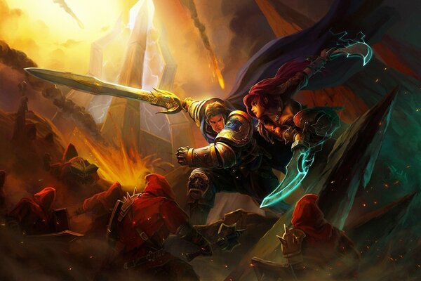 League of Legends die Schlacht von Karen und Katarina