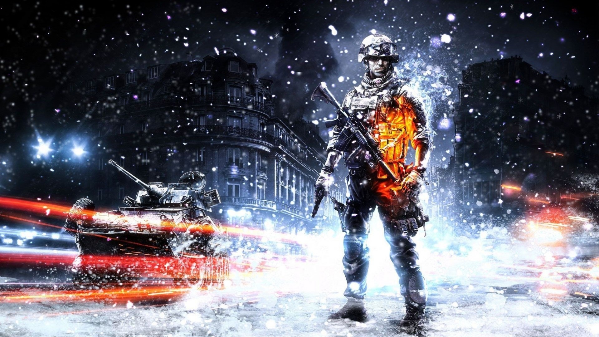 streifen krieg bf3 soldaten battlefield 3 schnee rüstung automat