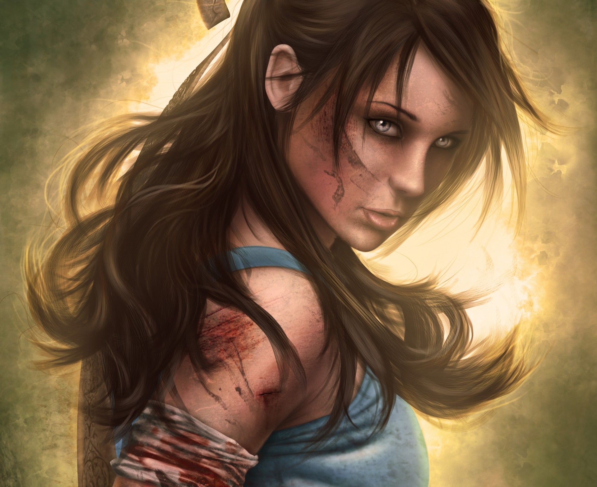 face lara croft tomb raider 2013