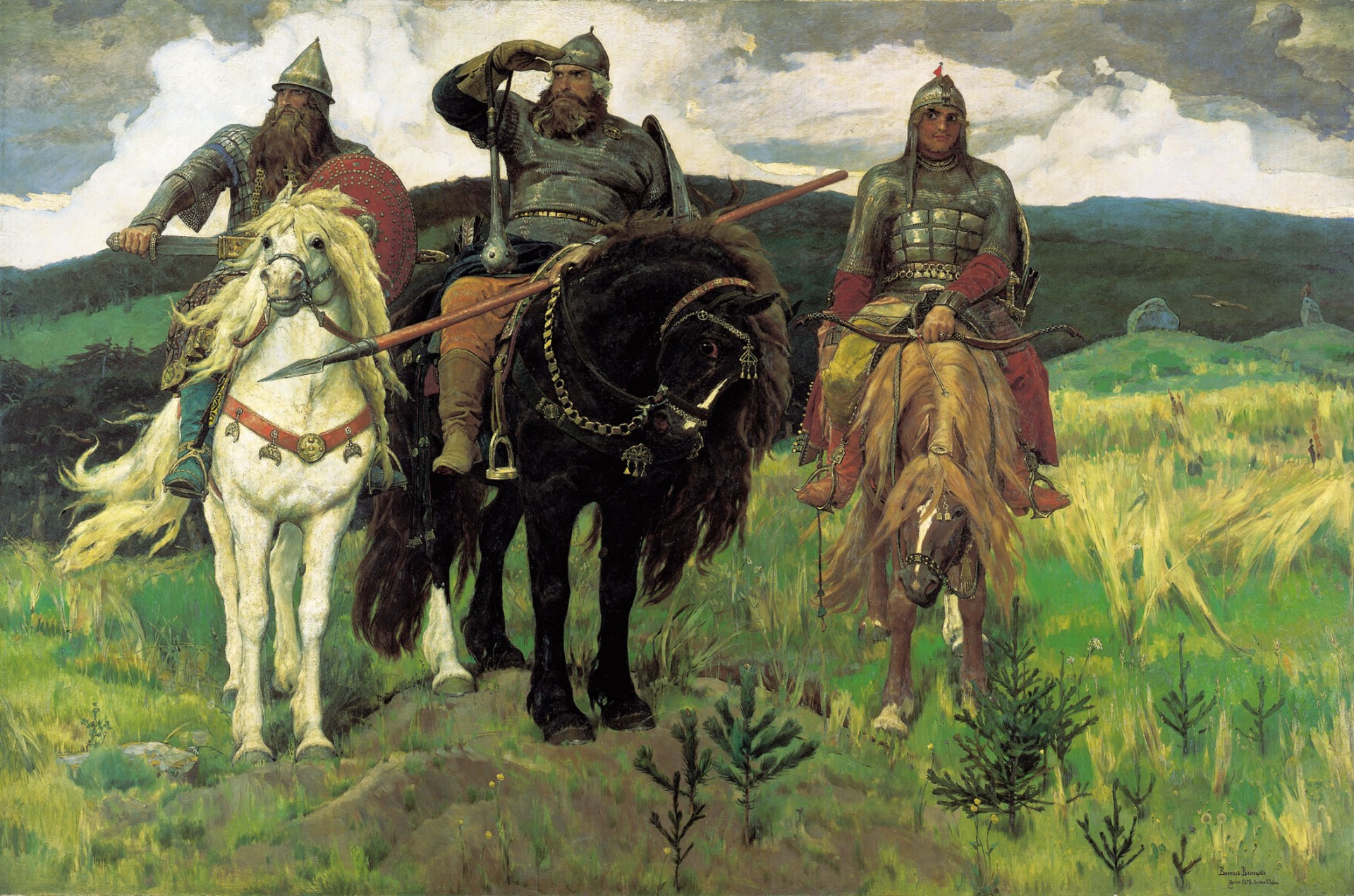 classic victor vasnetsov tale folklore epics heroes horse