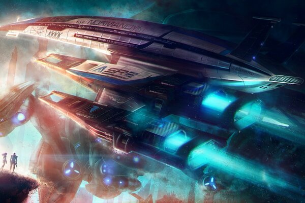 Image d art du jeu d ordinateur mass effect