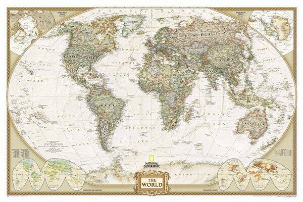 Grande mappa del mondo spiegata