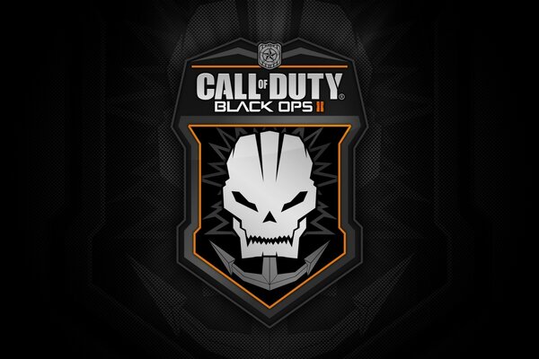 Emblème de black ops 2 sur fond noir