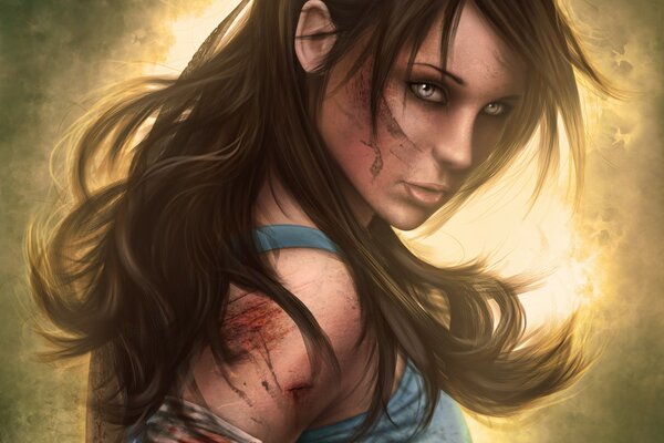 Kobieta Tomb Raider w leczeniu