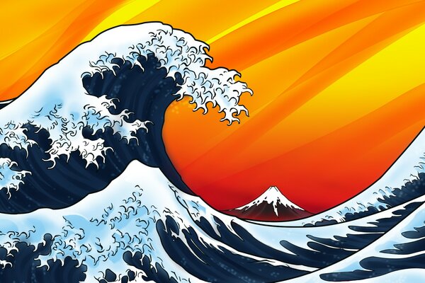 Great wave kanagawa, big, wave