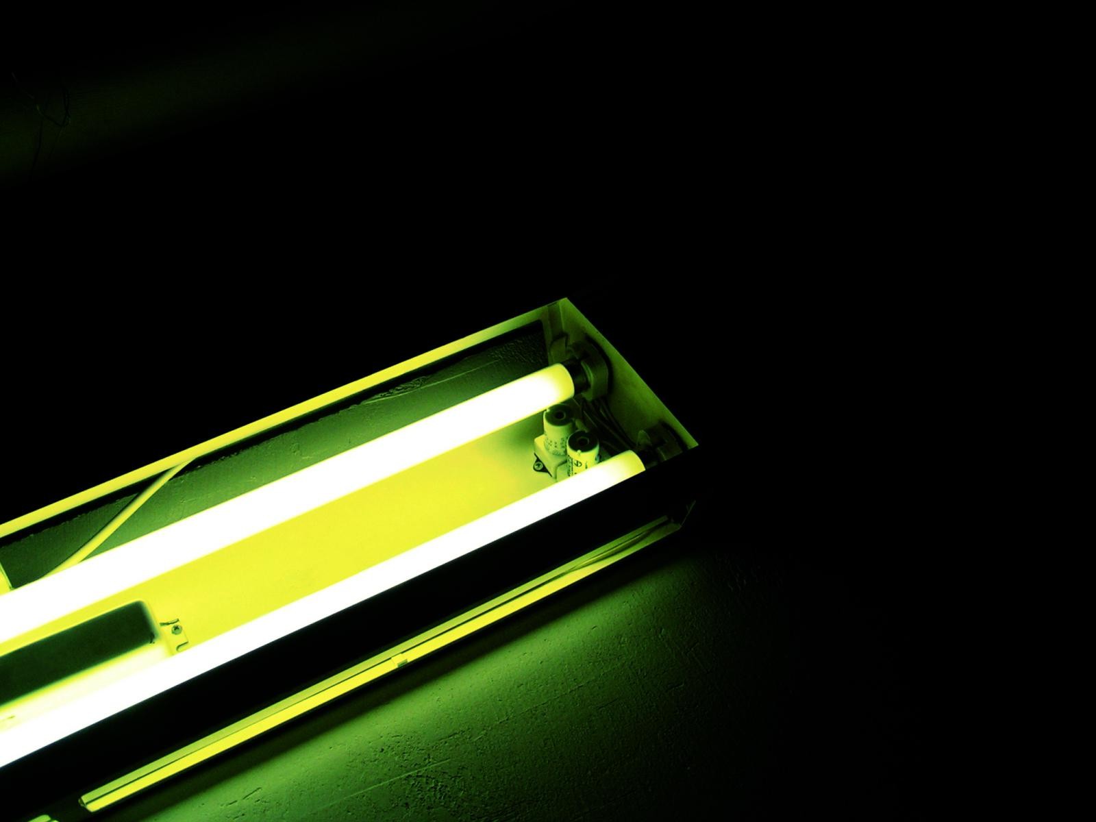 fluorescent lamp green twilight